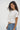 LNA Clothing Ava crop tee in white