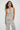 LNA Cora Halter Top in cream plaid