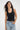 Deep U Cotton Tank - Black
