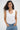 LNA Double Layer Ribbed Scoop Tank in white