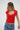 LNA Millie Cap Sleeve Sweater in red