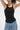 Skinny Racer Ribbed Tank - Black