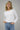 LNA Ribbed Long Sleeve Crew in White