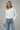 LNA Ribbed Long Sleeve Crew in White