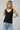LNA Ribbed V Slim Tank in Black