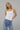 LNA Ribbed Essential Scoop Tank in White