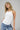 LNA Ribbed Skinny Racer Tank in White