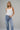 LNA Ribbed Essential Scoop Tank in White
