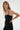 Amos top in black - sleeveless, sweetheart neckline