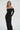 LNA Rory Waffle Off the shoulder dress in black 