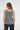 LNA Clothing Audra sparkle sweater tank in grey