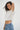 LNA Clothing Ava crop tee in white