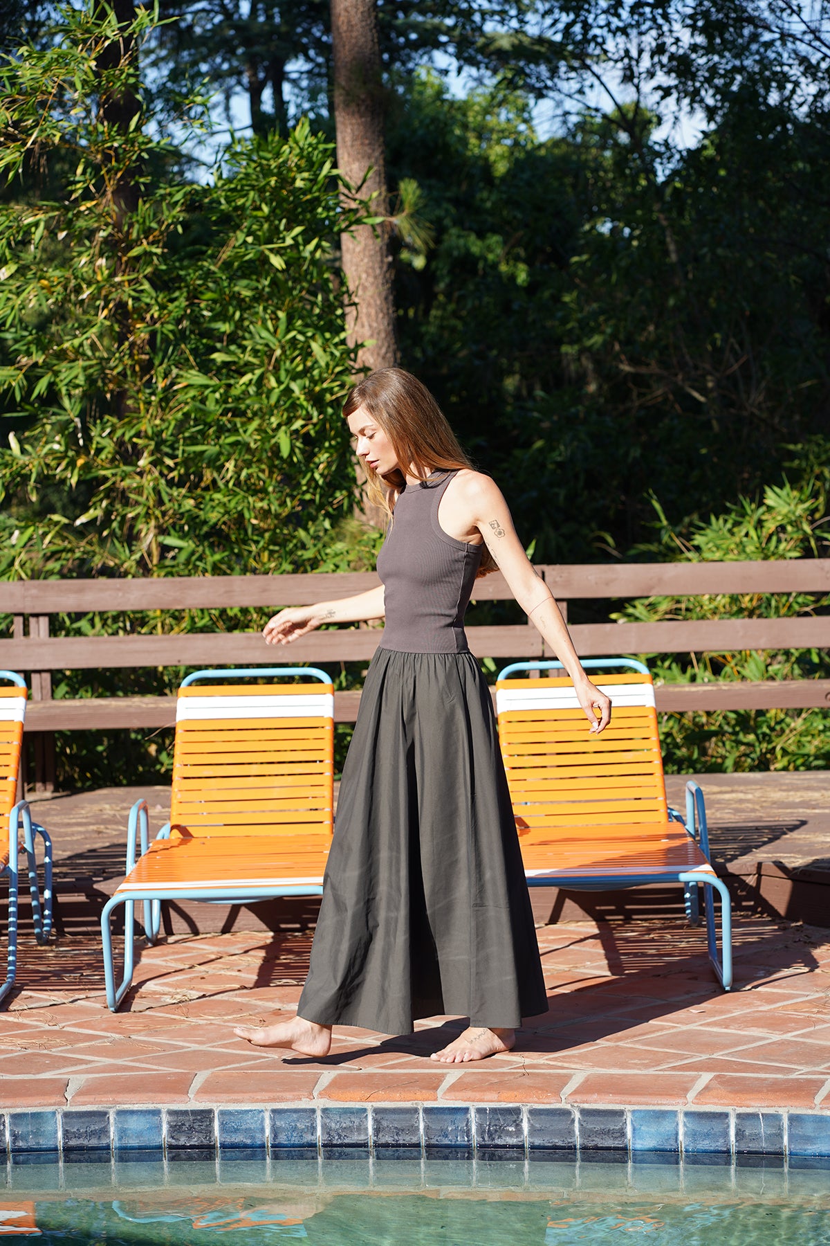 LNA Hart Dress in Bristol Black