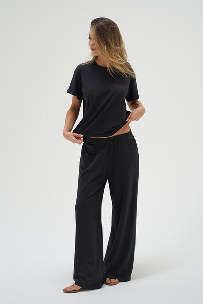 LNA Clothing | Base Spandex Jersey Pant In Black