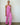 LNA Base Rib Pant In Aurora Pink
