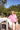 LNA Beach Hoodie in Fuchsia