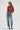 LNA Carter Half Zip Sweater in washed Brick
