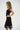 LNA Cassidy lace trim tank in black