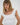 LNA Cassidy lace trim tank in white