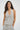 LNA Cora Halter Top in cream plaid