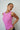 LNA Clem Rib Tank In Aurora Pink