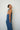 LNA Cora Halter Top In Vintage Blue Plaid