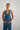 LNA Cora Halter Top In Vintage Blue Plaid