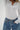 LNA Dalston Ribbed Henley in white 
