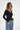 LNA Dalston Ribbed Henley in Black 