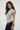 LNA Dani Mock Neck Short Sleeve top in heather grey