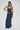 LNA Steph Ribbed Skirt in dark denim