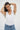 LNA Double Layer Ribbed Scoop Tank in white