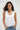 LNA Double Layer Ribbed Scoop Tank in white
