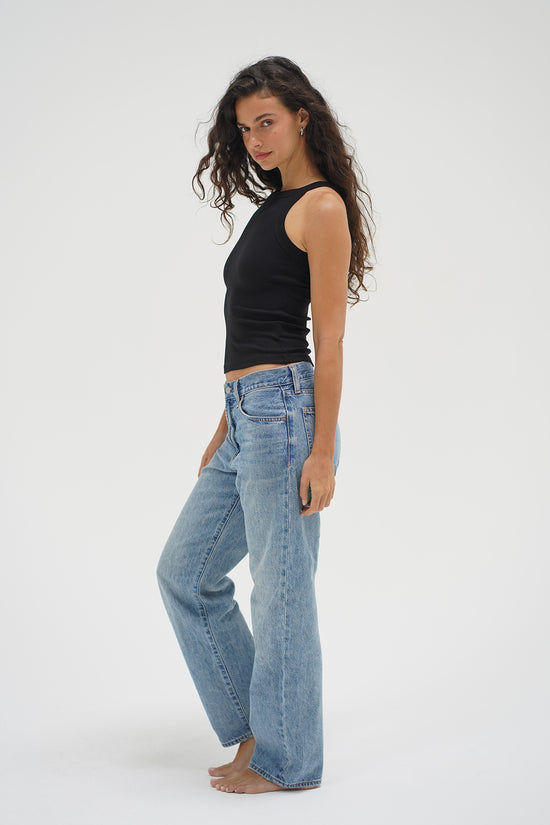 Dylan Ribbed Tank - Black