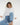 LNA Dalston White Ribbed Crew Long Sleeve Top