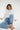 LNA Dalston White Ribbed Crew Long Sleeve Top