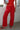 LNA Drawstring Cross Creek Pant In Fiery Red