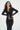 LNA Felice Front Snap Cardigan in black