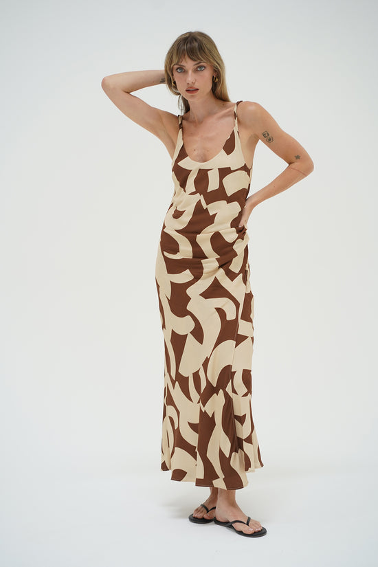 Fareni Dress - Geometric Canyon