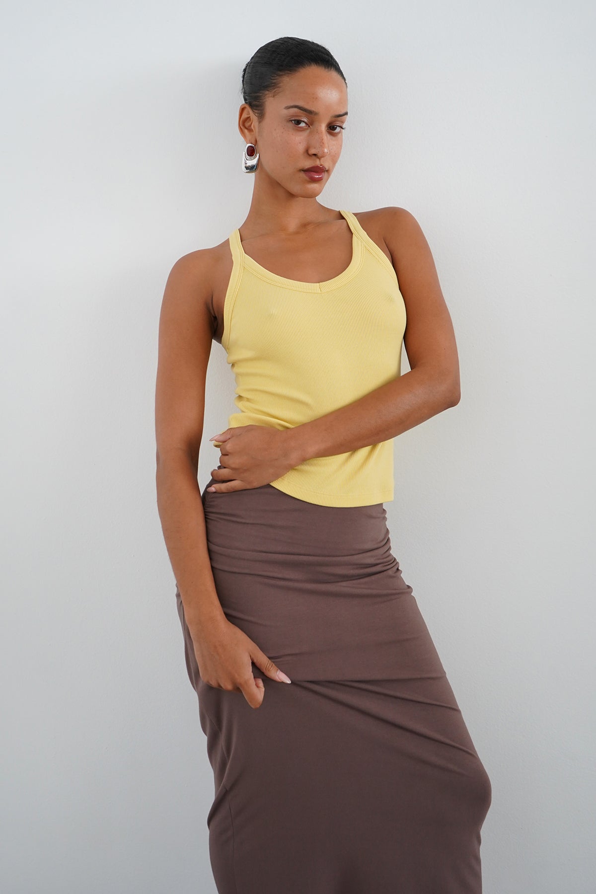 LNA Clothing | Gil Rib Tank In Rafia