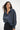 Hallie Snap Collar Pullover - Stone Wash Navy