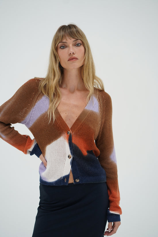 LNA Hendrix Cardigan in horseshoe bend