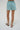 LNA Hanalei short in teal with navy stripe