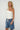 LNA Jas ribbed one shoulder top in ivory