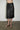 LNA Jean Faux Leather Zip Skirt In Black