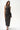 Vega Faux Leather Wrap Skirt - Brown