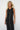 LNA Keily Dress in black with ivory stripe