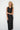 LNA Keily Dress in black with ivory stripe