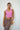 LNA Kat Crop Tank In Aurora Pink
