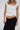 LNA Cassidy lace trim tank in white